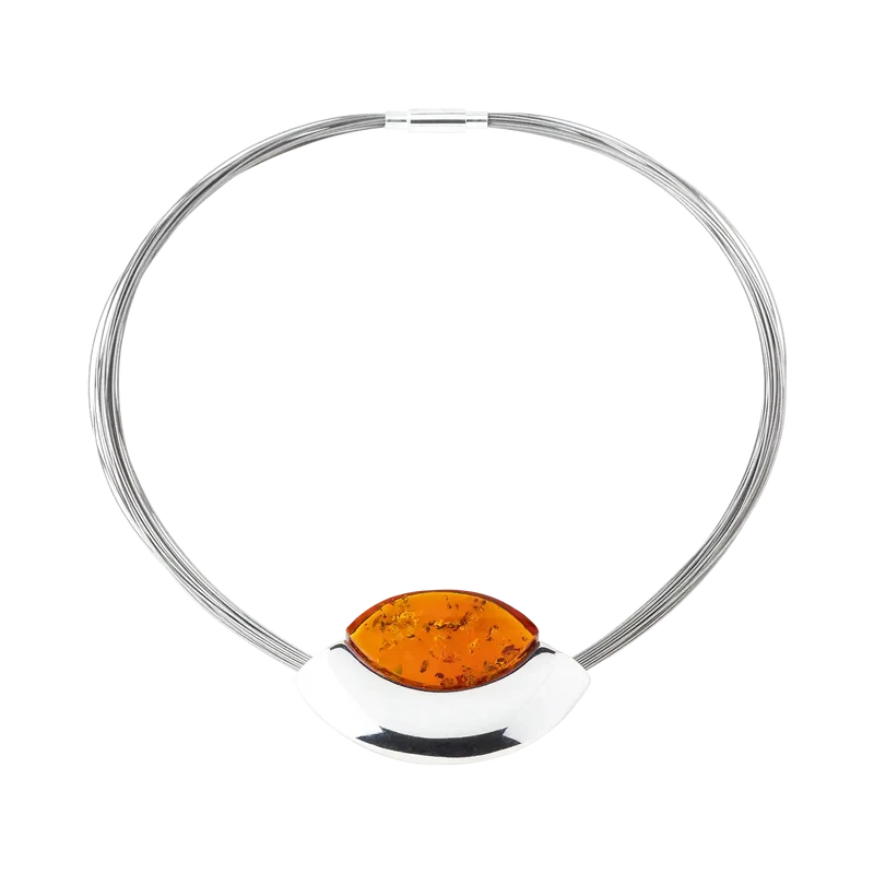 Bernsteincollier "Juwel"