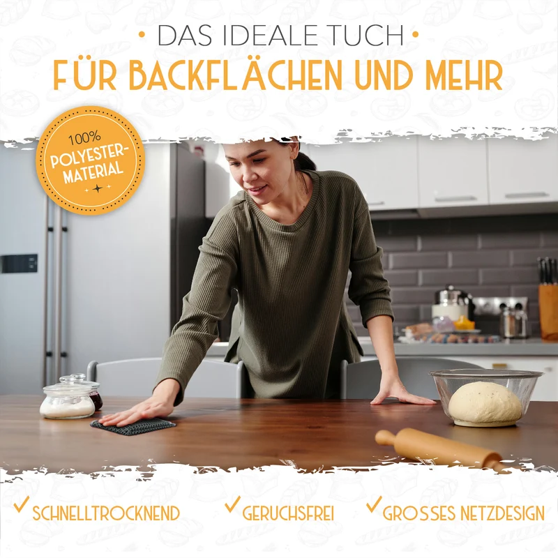 2er Set Teigreinigungstücher
