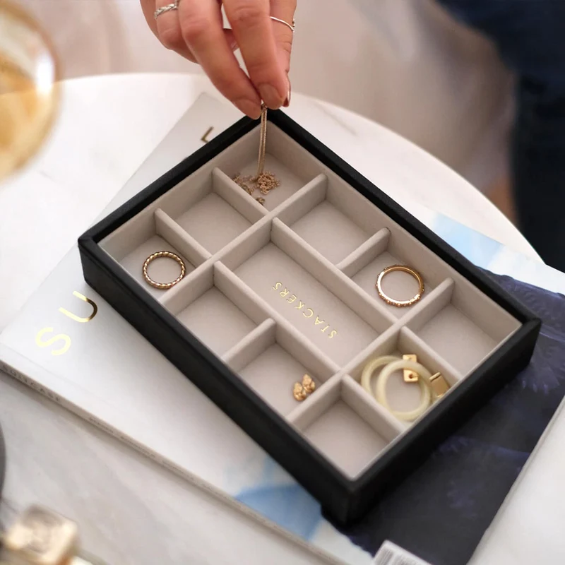 Schmuckschatulle Stackers Mini - Schwarz Gold