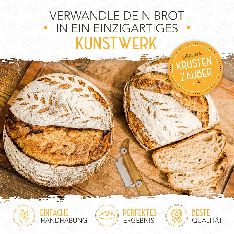 Bäckerleinen-Set + 2x Bäckermesser