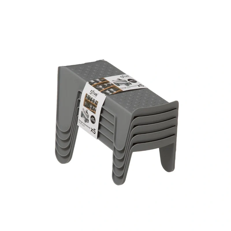 Grijze schoenenstapelaar 5 stuks Five®