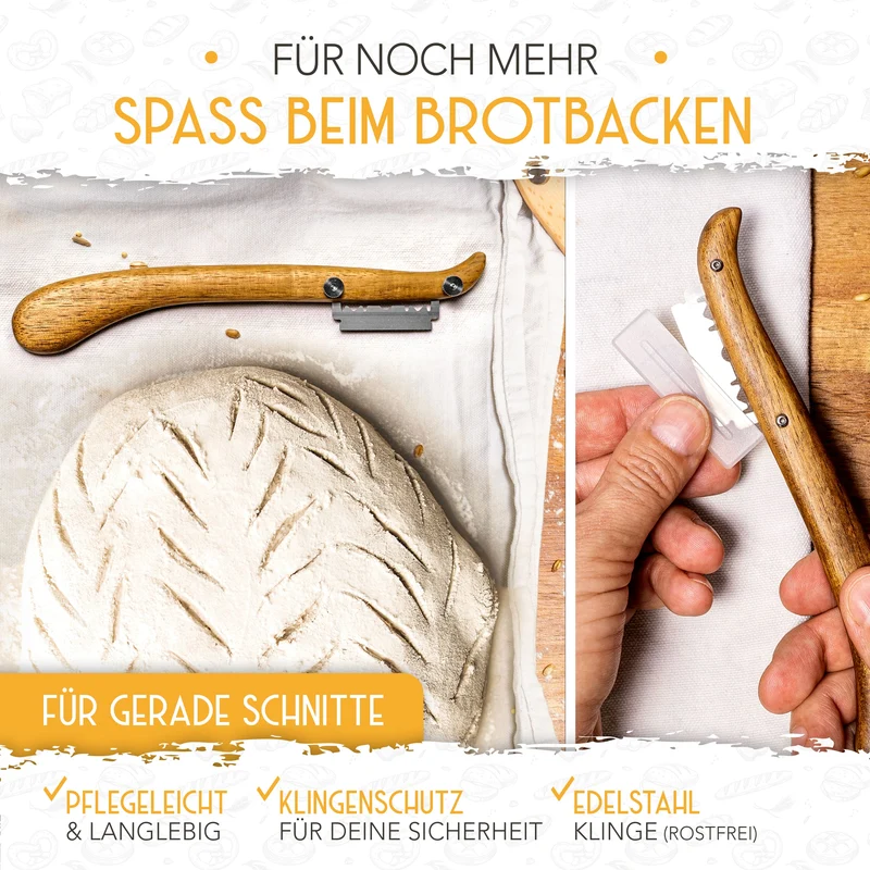 Bäckermesser 2er Set inkl. Rasierklingen