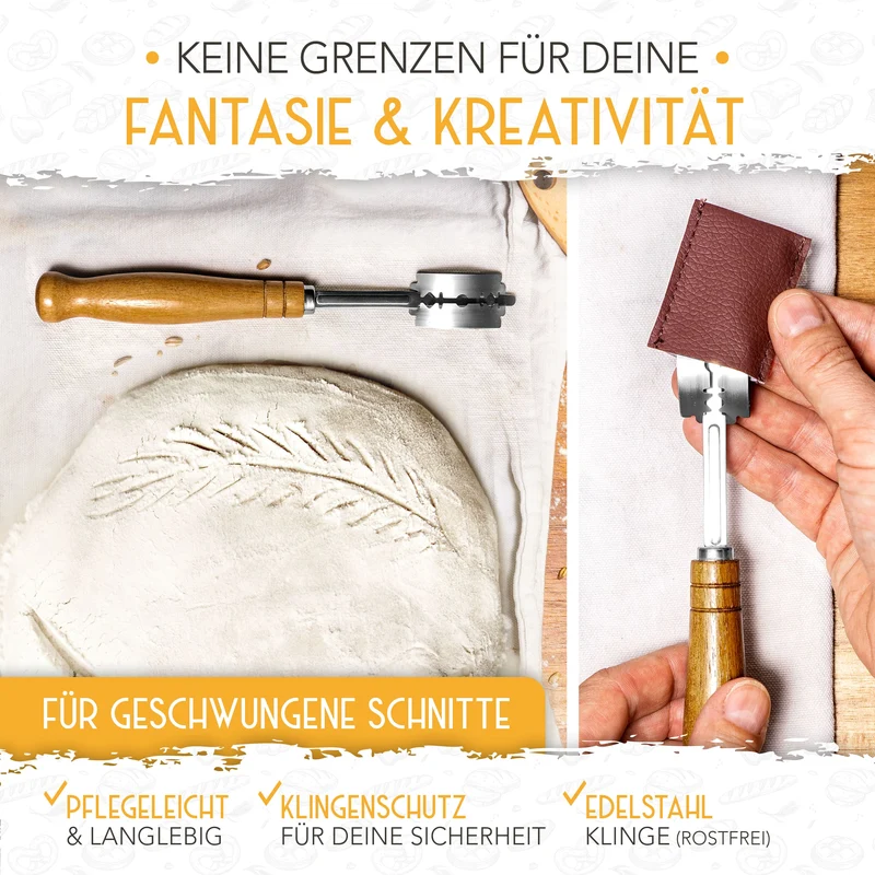 Bäckermesser 2er Set inkl. Rasierklingen