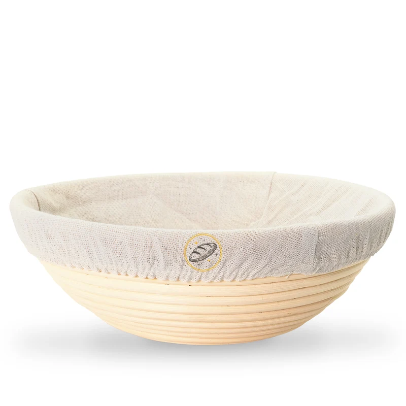 2-in-1 Gusseisen Emaille Brotbacktopf 26cm mit Gärkorb