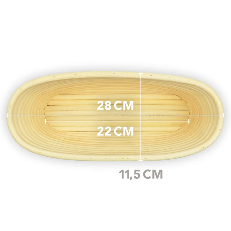Brotbackform 28cm mit Deckel inkl. Gärkorb