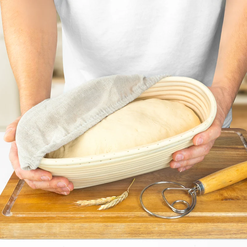 Brotbackform 28cm mit Deckel inkl. Gärkorb