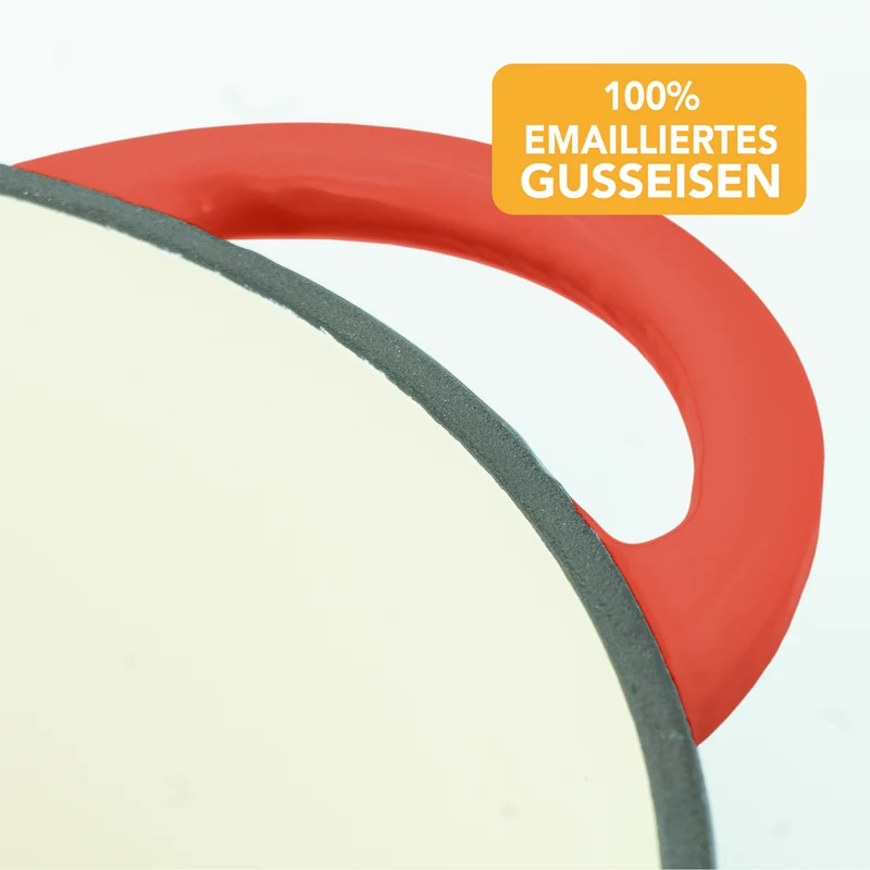Gusseisen Emaille Brotbacktopf 4,7l mit Gärkorb