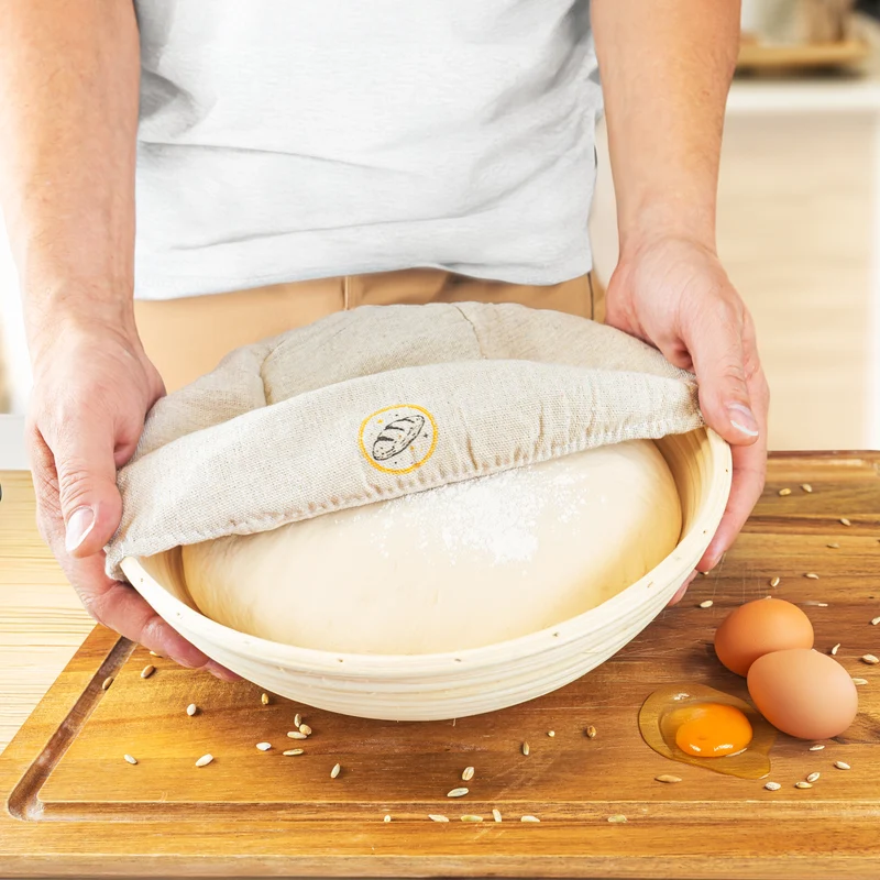 Gusseisen Emaille Brotbacktopf 4,7l mit Gärkorb