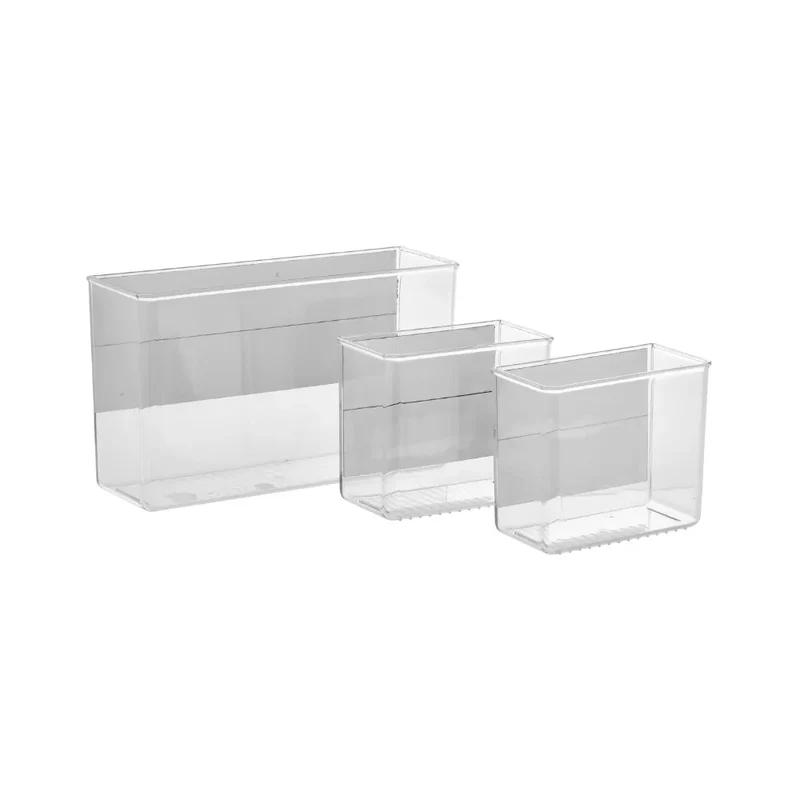 Magnetische hangbakjes transparant 3-delig Five®