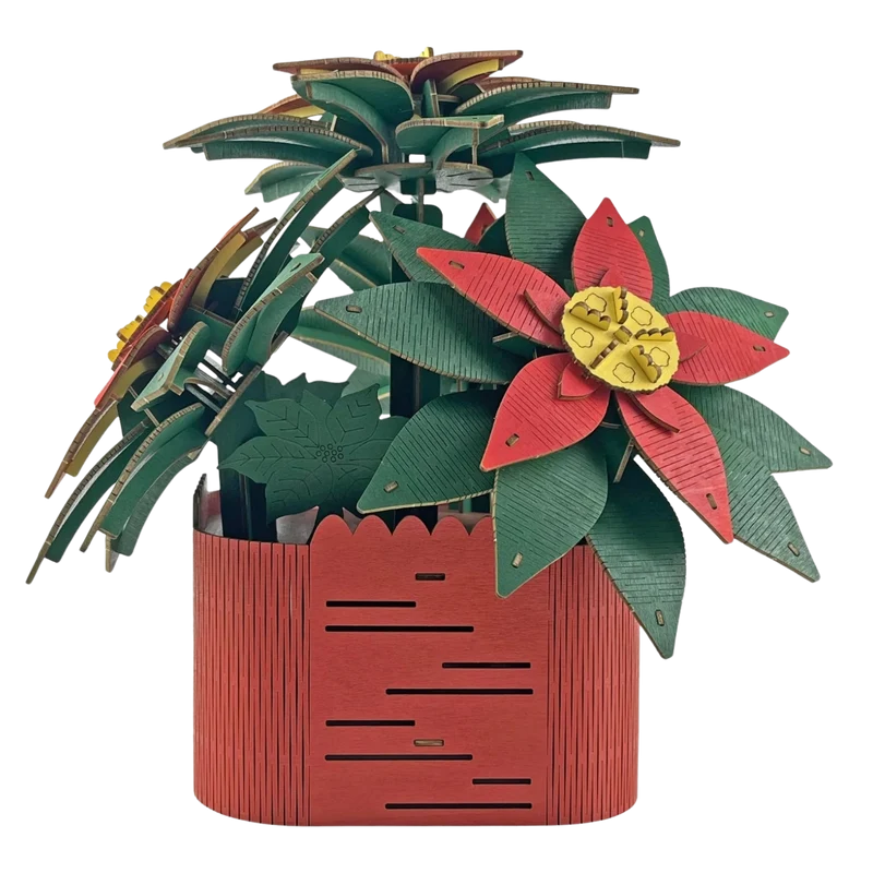 3D-Holzpuzzle „Großer Weihnachtsstern"
