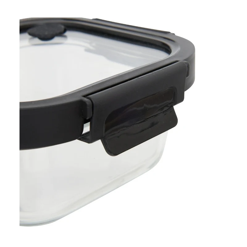 Vierkant vershoudbakje glas 500 ml Five®