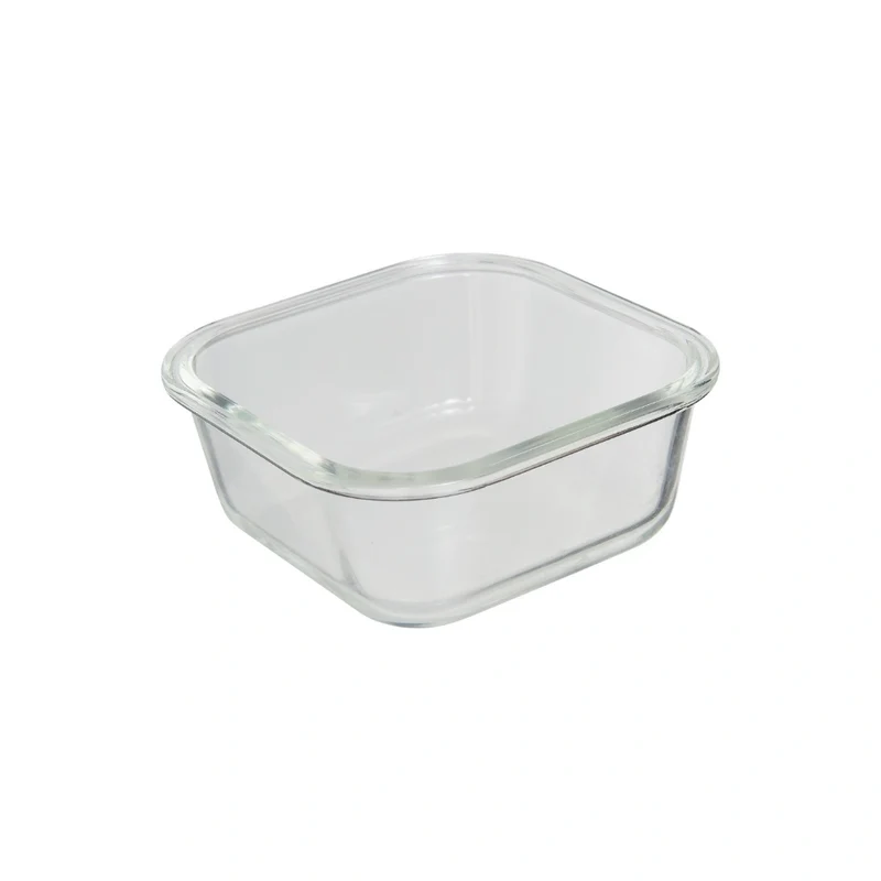 Vierkant vershoudbakje glas 500 ml Five®