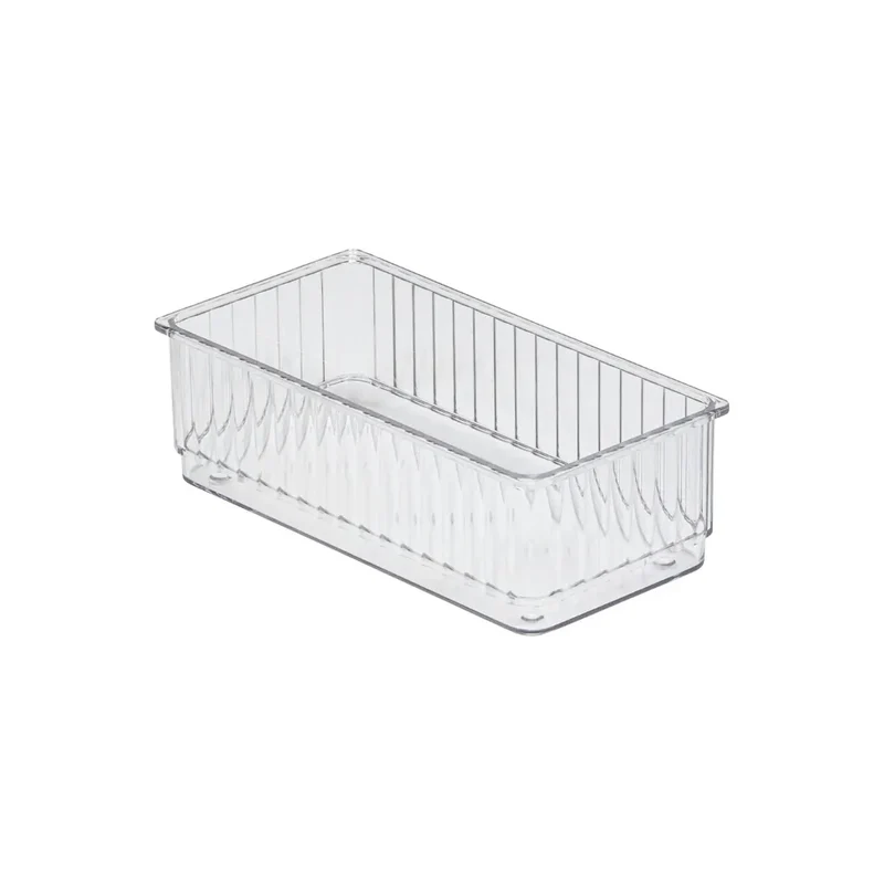Transparante ladebakjes 6-delige set ribbelpatroon Five®