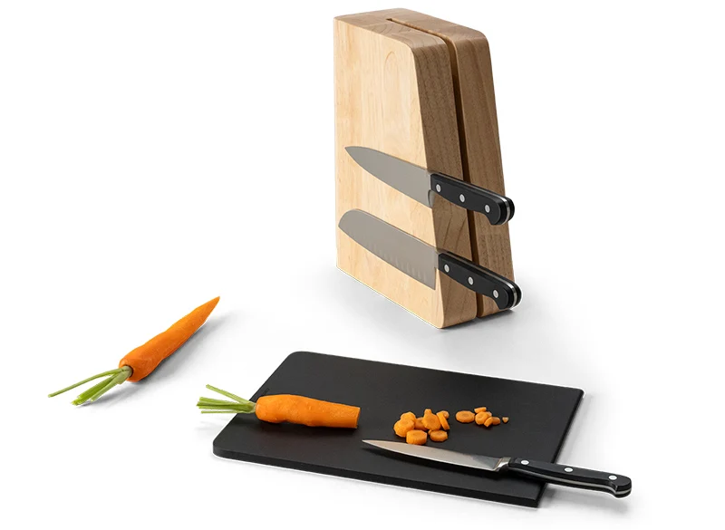 -Continenta- Messerblock magnetisch mit Duracore Schneidebrett ohne Messer