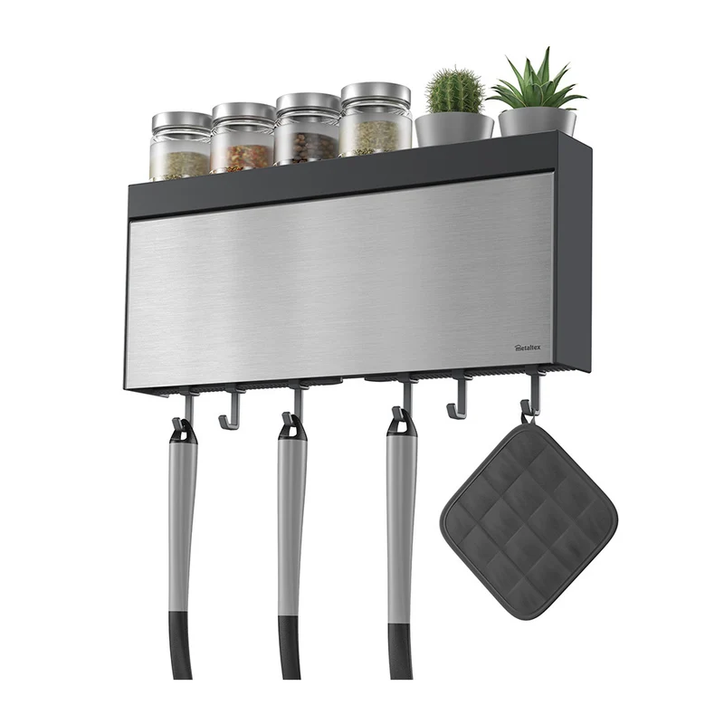 Küchenrollen- und Folienhalter mit Schneidehilfe Metaltex