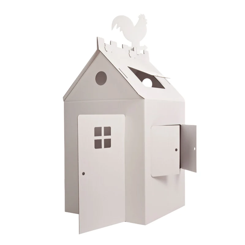 Großes Papphaus ‘Homie’ | begehbares Spielhaus | B 90 x L 73 x H 125 cm | kreative Spielidee | Made in Germany