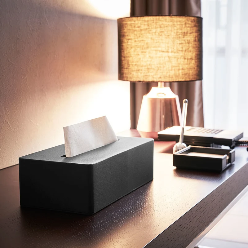 Tissue-Box Metall schwarz Yamazaki