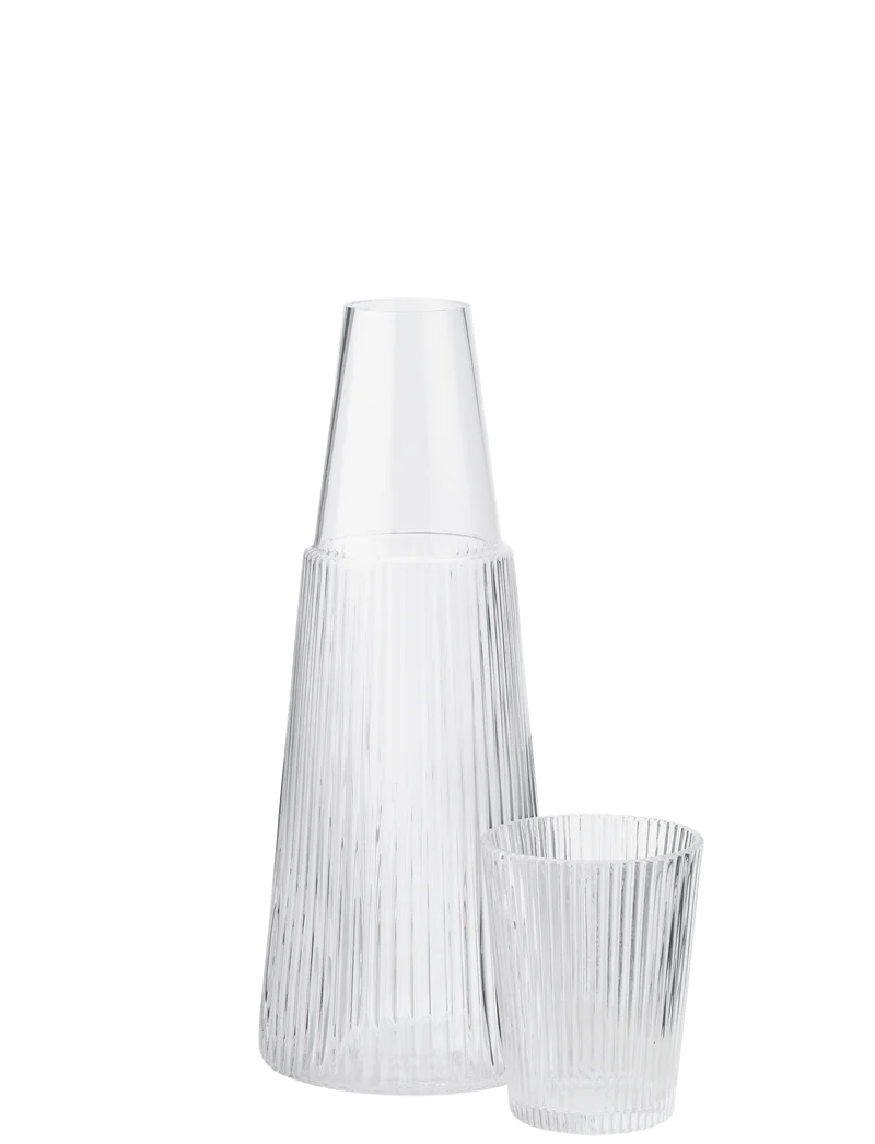 Pilastro Karaffe mit Glas 1 l.