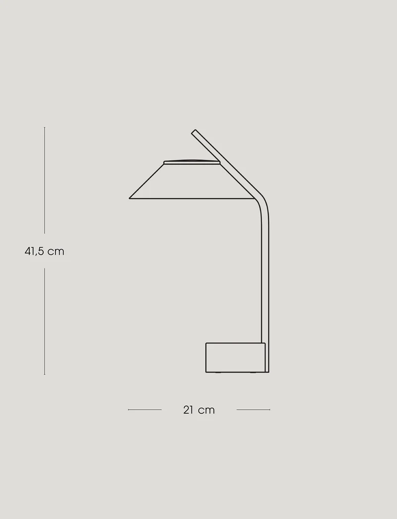 Vinkel LED-Tischleuchte, portable