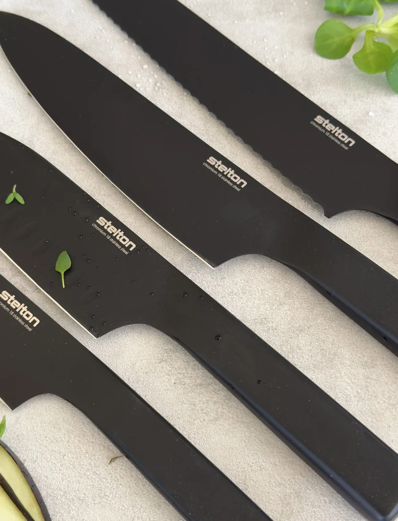 Pure Black Messerset 4 St