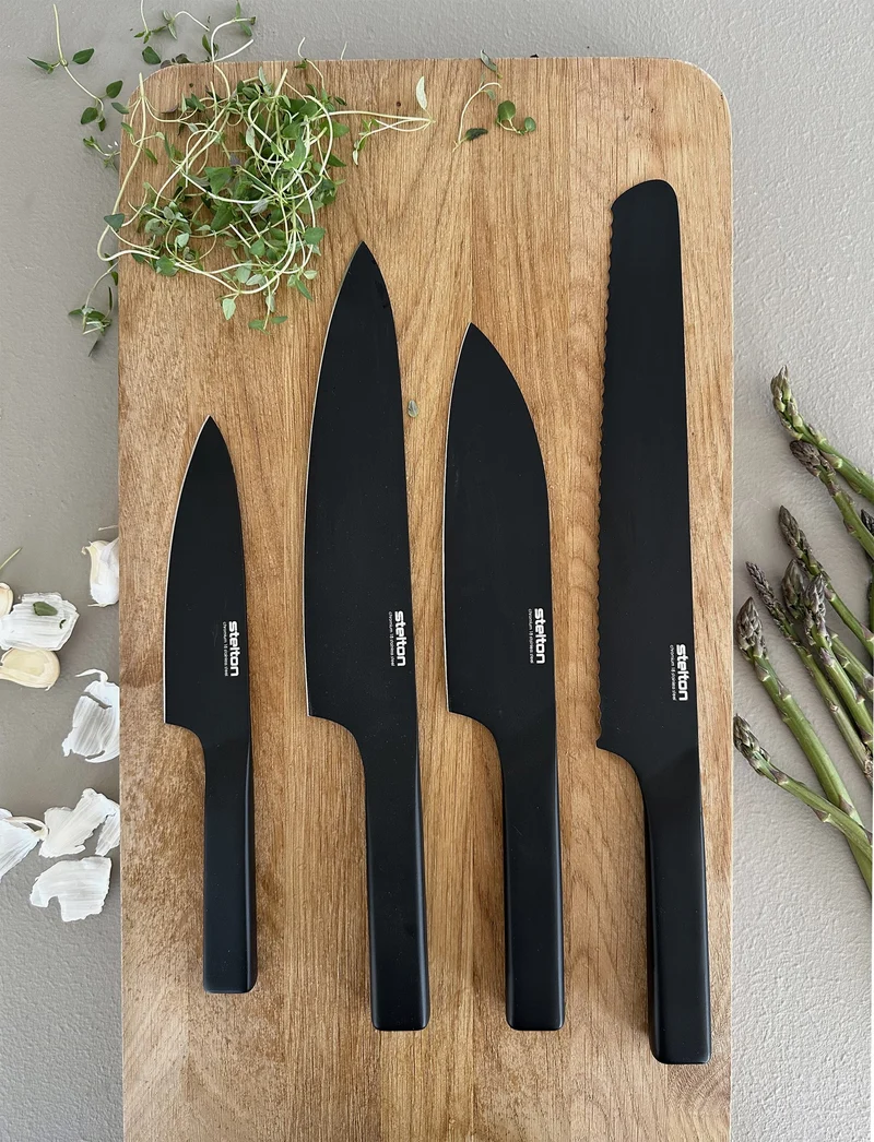 Pure Black Messerset 4 St