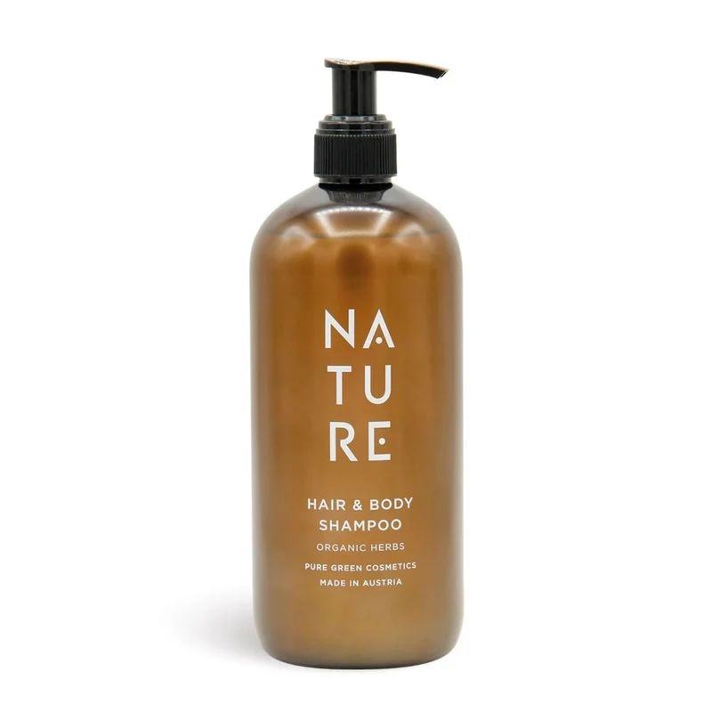 Hair & Body Shampoo 'Organic Herbs' | tierversuchsfrei | vegan | Kunststoffgebinde mit Pumpfunktion | Made in Austria