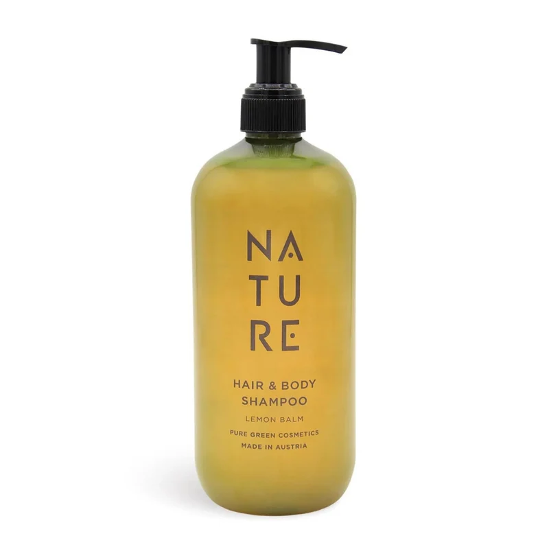 Hair & Body Shampoo 'Lemon Balm' | tierversuchsfrei | vegan | Kunststoffgebinde mit Pumpfunktion | Made in Austria