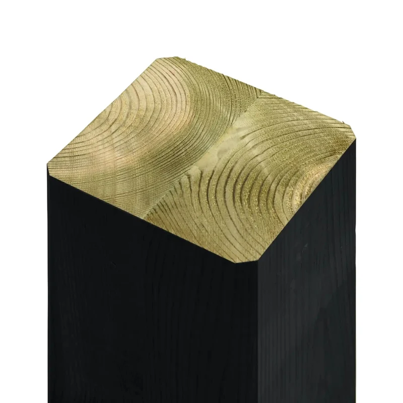 Schaukelgestell 'Cubic' | L 268 x B 9 x H 209 cm | 2 Schaukeln | Holzpfosten | Beschläge feuerverzinkt | schwarz lackiert | Made in Europe