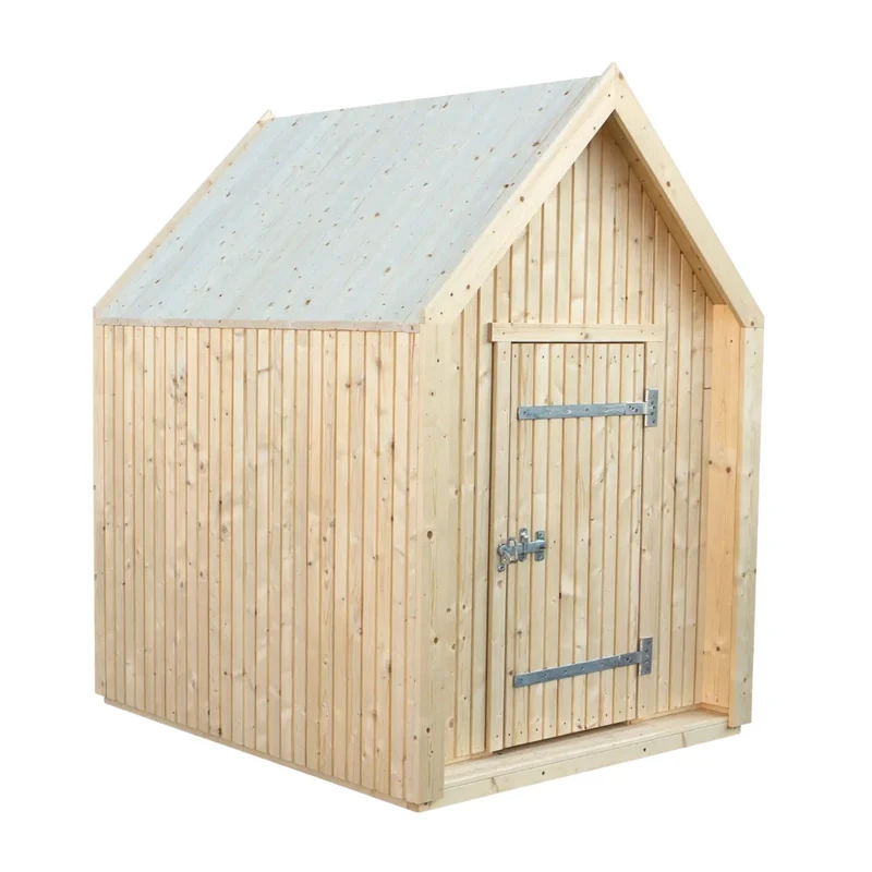 Spielhaus 'Classic' | mit Dachpappe | 1 Tür, 1 Fenster | L 144 x B 124 x H 178 cm | unbehandelt | Made in Europe