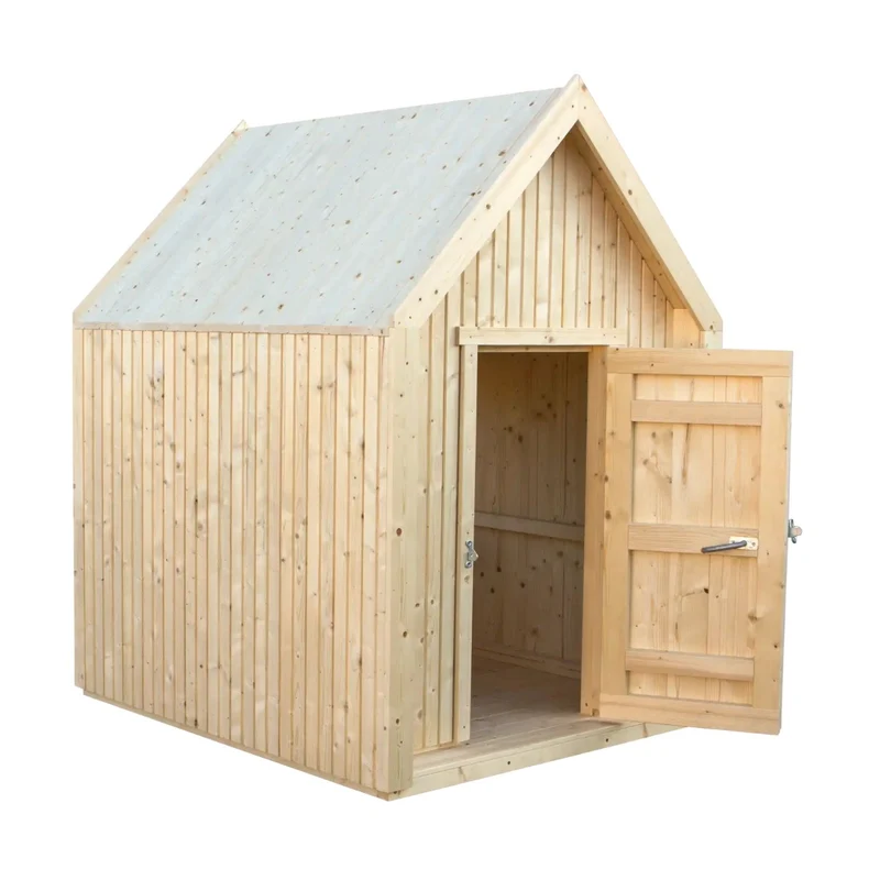 Spielhaus 'Classic' | mit Dachpappe | 1 Tür, 1 Fenster | L 144 x B 124 x H 178 cm | unbehandelt | Made in Europe