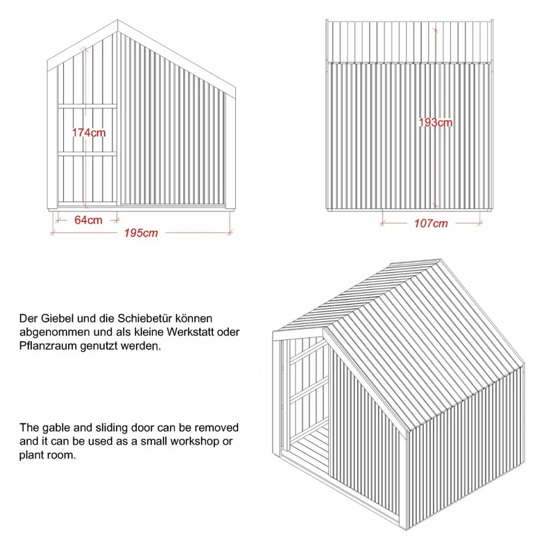 Spielhaus 'Cozy' | mit Dachpappe | 1 Tür, 1 Fenster, 1 Sitzbank | mit Spieltheke | L 184 x B 208 x H 212 cm | unbehandelt | Made in Europe