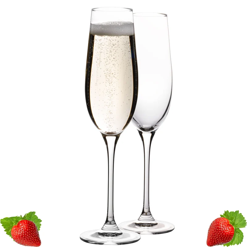 IMPERIAL glass Sektkelche 180ml Set 2-Teilig Sektgläser "Havanna" aus Crystalline Glas Spülmaschinenfest