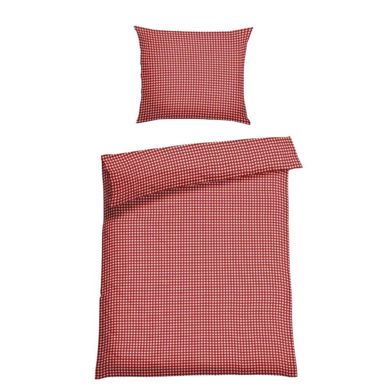 Soft Seersucker-Bettwäsche | Vichy Karo | inkl. Kissenbezug | 100% Baumwolle | 60°C waschbar | trocknergeeignet | bügelfrei | OEKO-TEX® zertifiziert