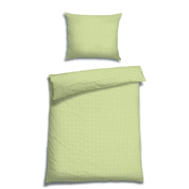 Soft Seersucker-Bettwäsche | Vichy Karo | inkl. Kissenbezug | 100% Baumwolle | 60°C waschbar | trocknergeeignet | bügelfrei | OEKO-TEX® zertifiziert