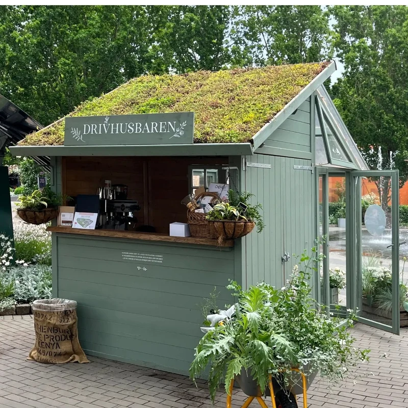 Gewächshaus mit Geräteraum 'Orangerie' | L 208 x B 316 x H 285 cm | Holz unbehandelt | 6,6 m² | Made in Europe