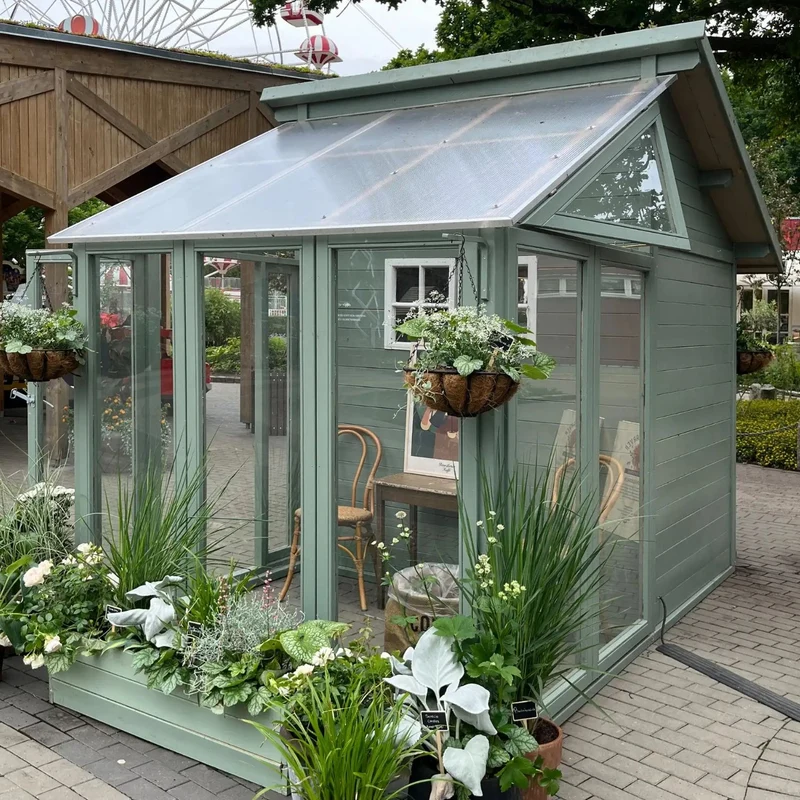 Gewächshaus mit Geräteraum 'Orangerie' | L 208 x B 316 x H 285 cm | Holz unbehandelt | 6,6 m² | Made in Europe