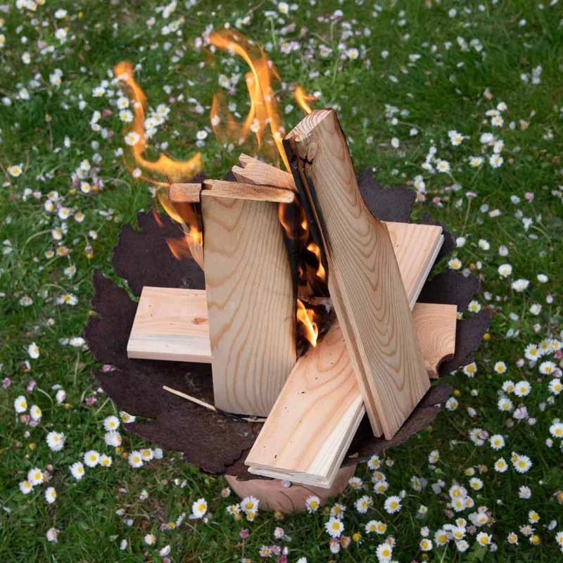 Anzünd- bzw. Grillholz in Lärche, 6 kg,| ofenfertig handlich verpackt | Feuerholz | Kaminholz | Top Qualität aus den Alpen