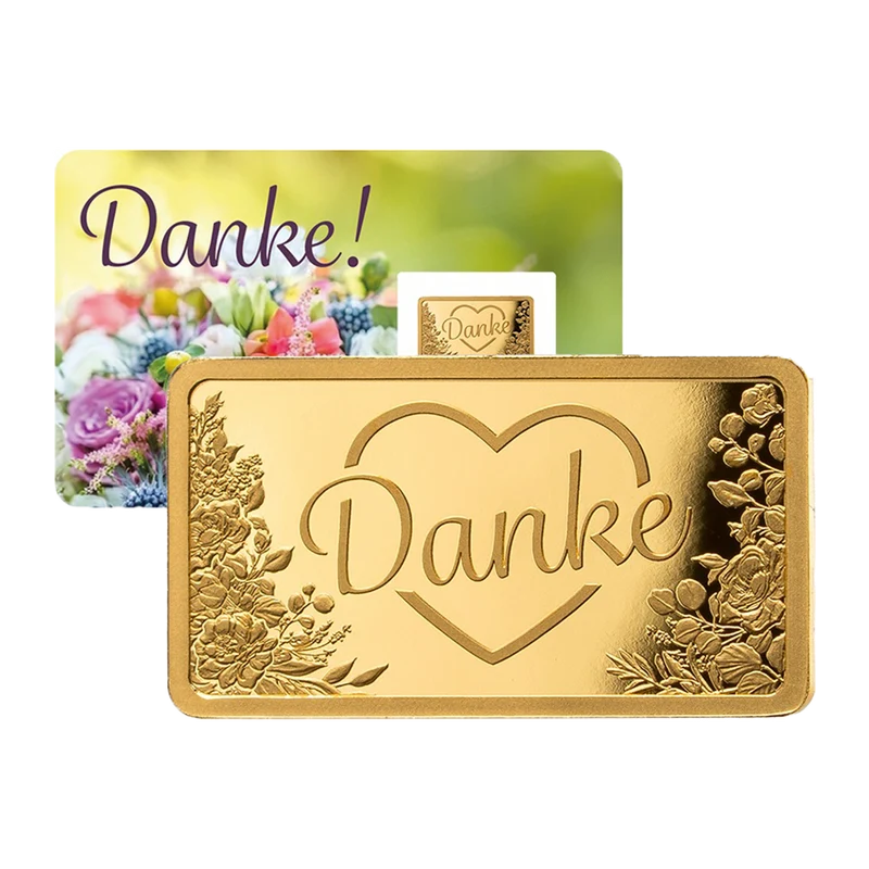 Goldbarren Danke