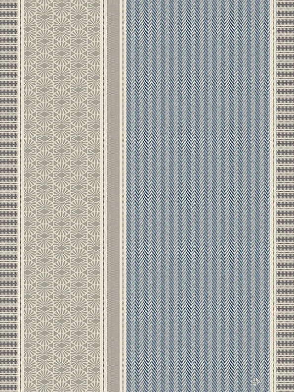 -Le Jacquard Francais- Geschirrtuch 80x60cm "Dune Rayures" 100% Baumwolle