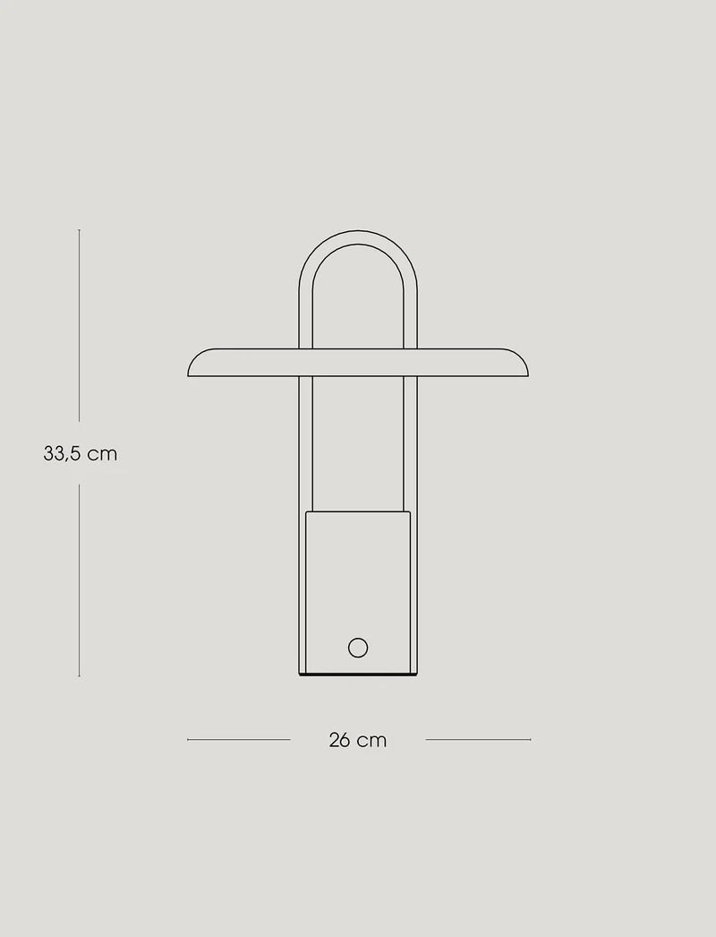 Pier LED-Tischleuchte, portable H 33.5 cm