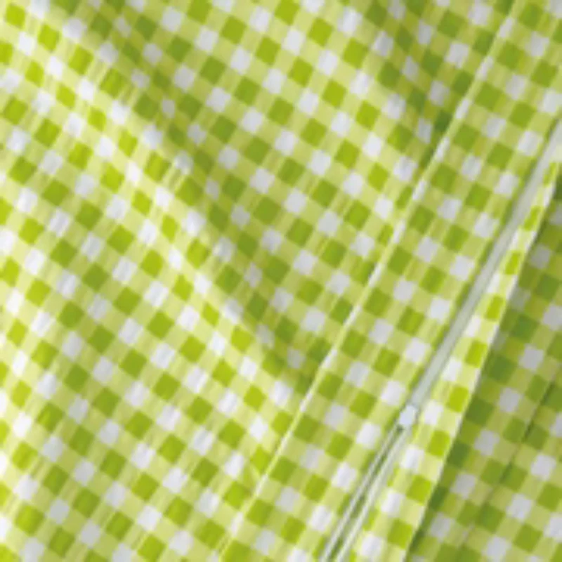 Soft Seersucker-Kissenbezug | Vichy Karo | 40 x 80 cm | 100% Baumwolle | 60°C waschbar | trocknergeeignet | bügelfrei | OEKO-TEX® zertifizier