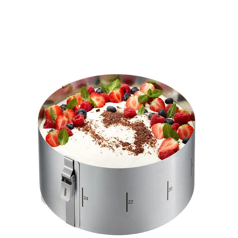 -GEFU- "TONDO CLIP" Tortenring H 10 cm von 16 cm bis 30 cm