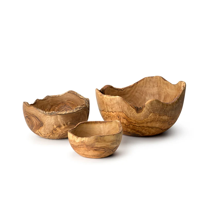 Schale Naturform aus Olivenholz – handgefertigt