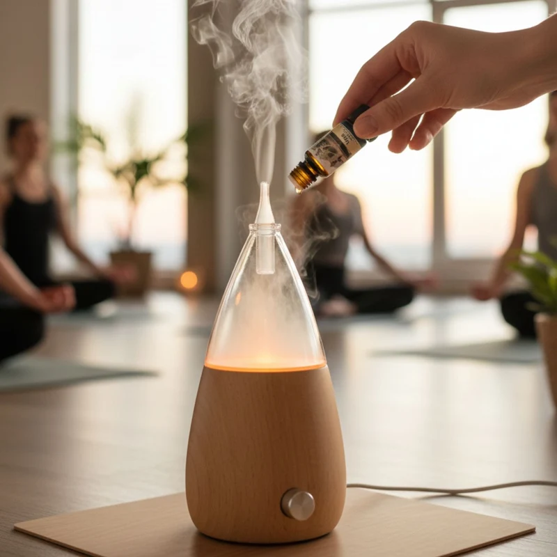 Aroma Diffuser 'Pur' | Holz | elektrisch | Luftdruckzerstäuber