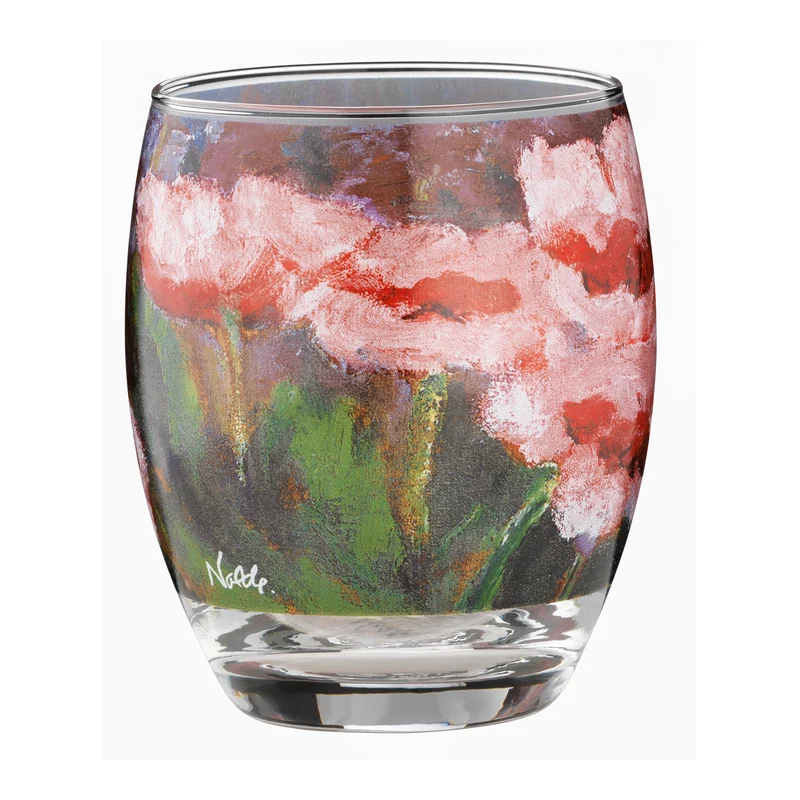 Drei Teelichtergläser "Blumen"