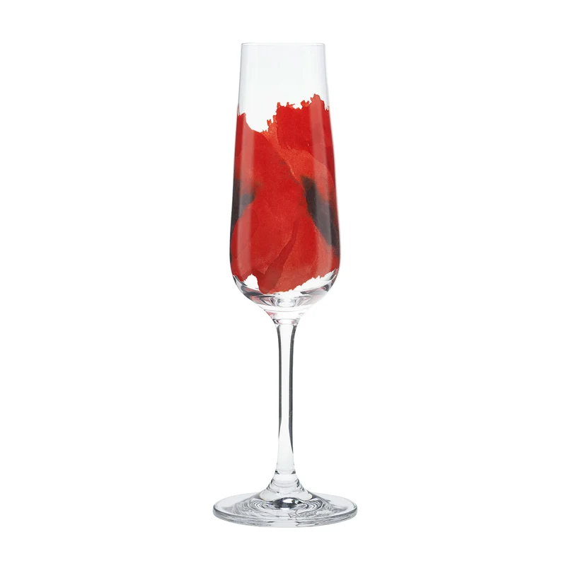 4-teiliges Sektgläser-Set "Sommerblumen"