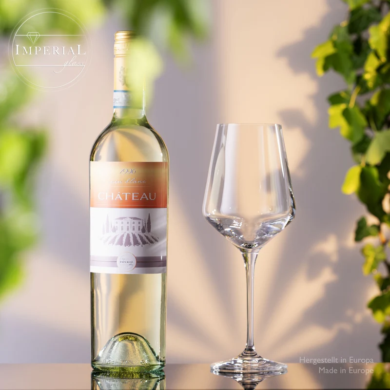 IMPERIAL glass Weißweingläser 450ml "Athen" Set 6-Teilig Riesling Glas aus Crystalline Glas Weingläser Spülmaschinenfest