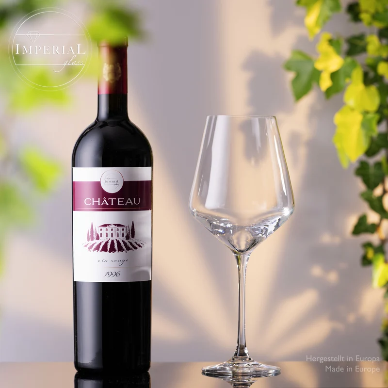 IMPERIAL Weindekanter mit 4er Set Rotweingläser aus Crystalline Glas Serie Athen 2100ml/580ml