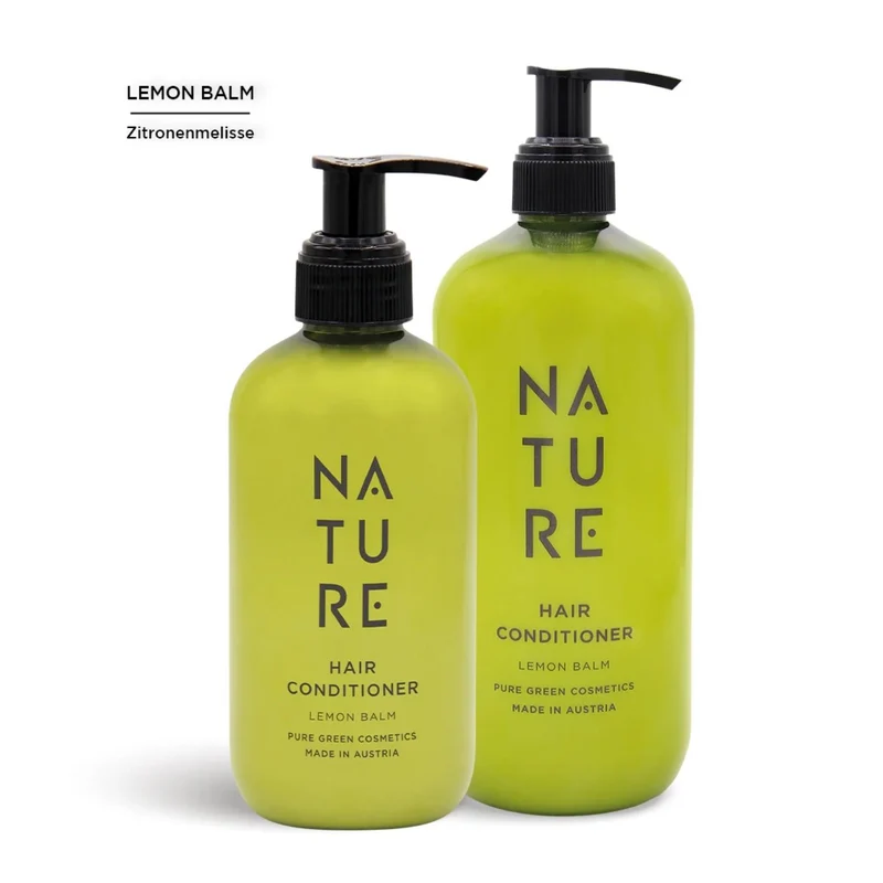 Hair Conditioner 'Lemon Balm' | tierversuchsfrei | vegan | Kunststoffgebinde mit Pumpfunktion | Made in Austria