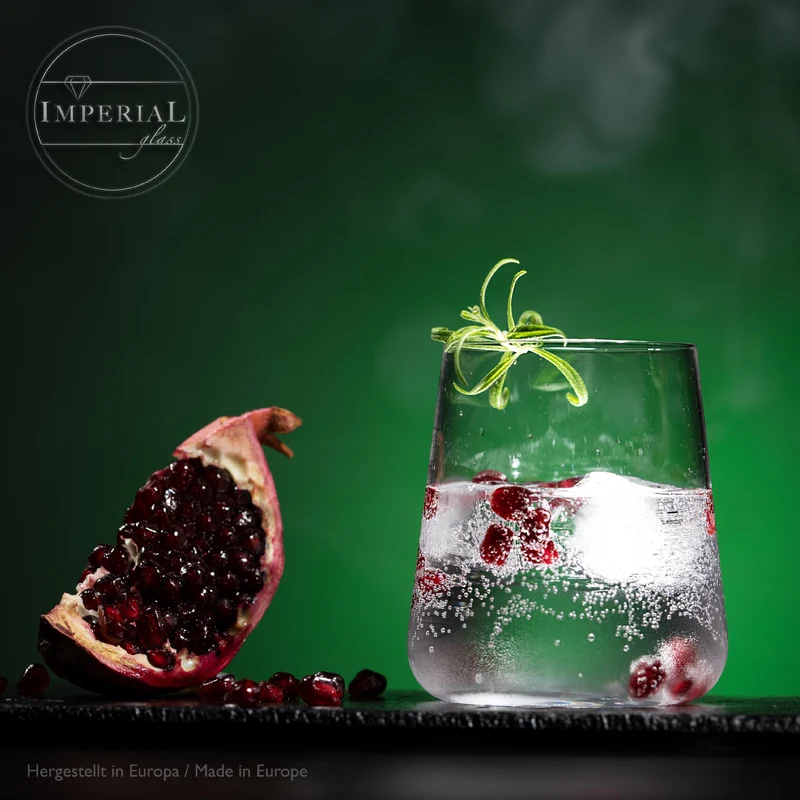 IMPERIAL glass Trinkgläser aus Glas 370ml (max. 450ml) Set 12 Teilig Wassergläser Groß